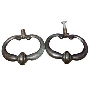 Vintage Heavy Solid Brass Cabinet Door Swing Handle Door Pull 2.5”